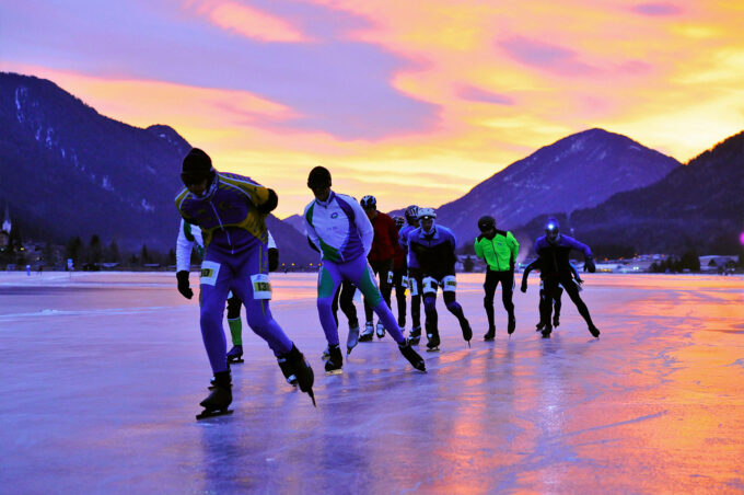 Ereignis: Schlittschufahren – Alternative Elfstedentocht Weissensee